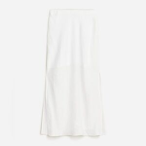 J. Crew Gwyneth Linen Slip Skirt in white, size XS, excellent used condition
